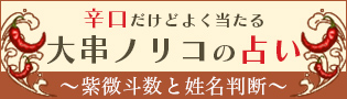大串ノリコの占い～紫微斗数と姓名判断～