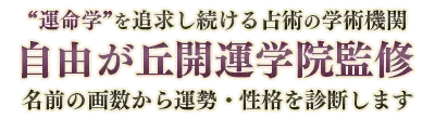 姓名判断フォーム
