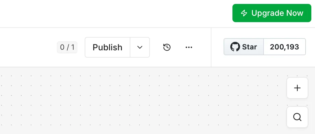 ワークフローを本番状態に反映させるn8nのPublishボタン