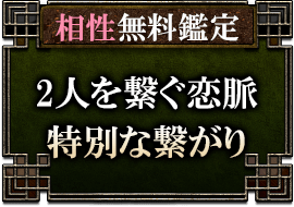相性無料鑑定2人を繋ぐ恋脈特別な繋がり