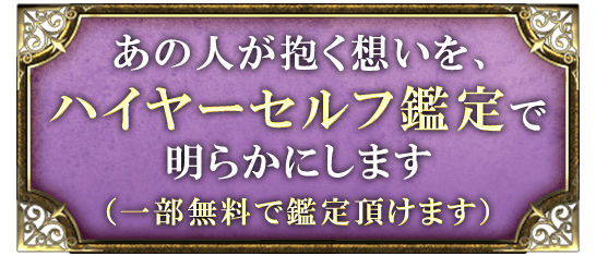 あの人が抱く想いを、ハイヤーセルフ鑑定で明らかにします（一部無料で鑑定頂けます）