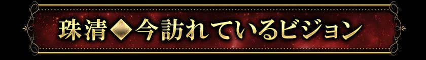 珠清◆今訪れているビジョン