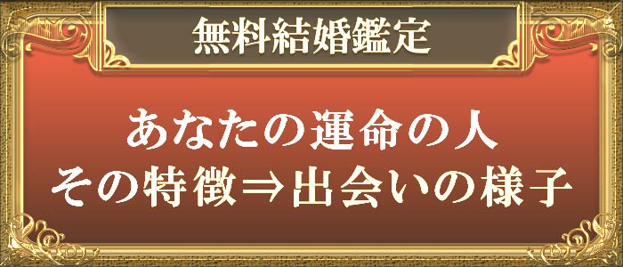 無料結婚鑑定あなたの運命の人その特徴⇨出会いの様子