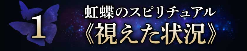 1 虹蝶のスピリチュアル ≪視えた状況≫