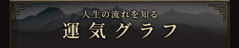 人生の流れを知る 運気グラフ
