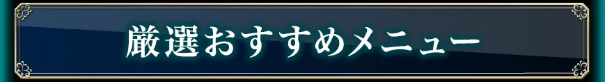 厳選おすすめメニュー