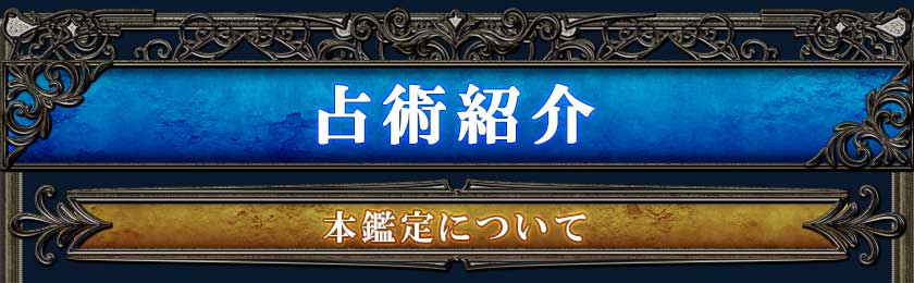 占術紹介本鑑定について