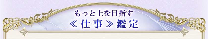もっと上を目指す<<仕事>>鑑定