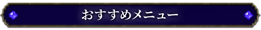 厳選おすすめメニュー
