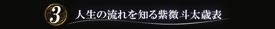 3 人生の流れを知る紫微斗太歳表