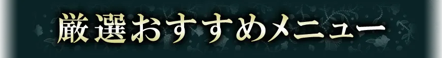 厳選おすすめメニュー