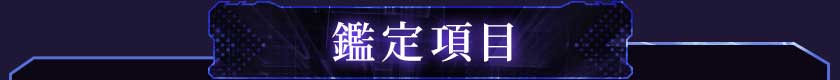 鑑定項目