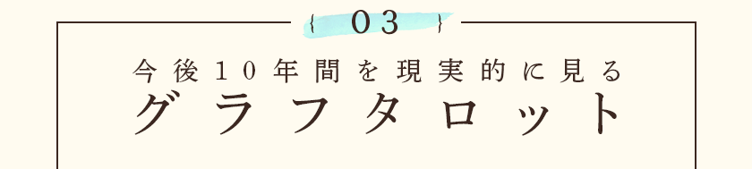 {03}今後10年間を現実的に見るグラフタロット