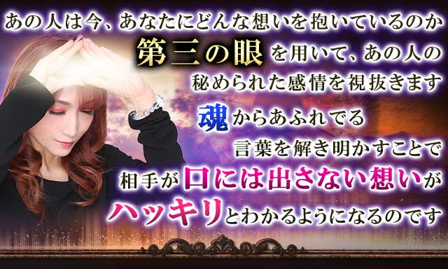 高リピート率/驚嘆の霊能力【全てを視抜く第三の眼】柚嬉の前世占い